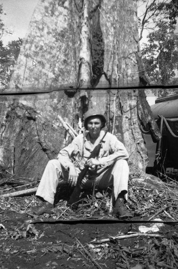 My Father in the Philippines — WWII — Original black and white